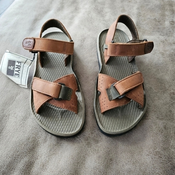 Frye Riverton Leather Sandals.